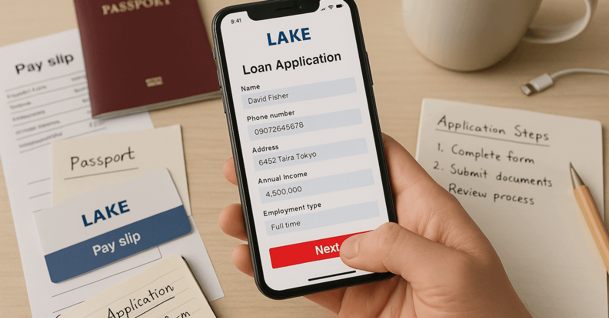 Lake（レイク）－ローンの申し込み方法をわかりやすく解説